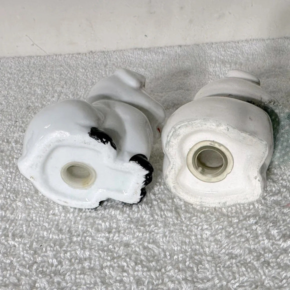 Vintage Ceramic Pig  Couple Salt & Pepper Shakers - Picture 8 of 10